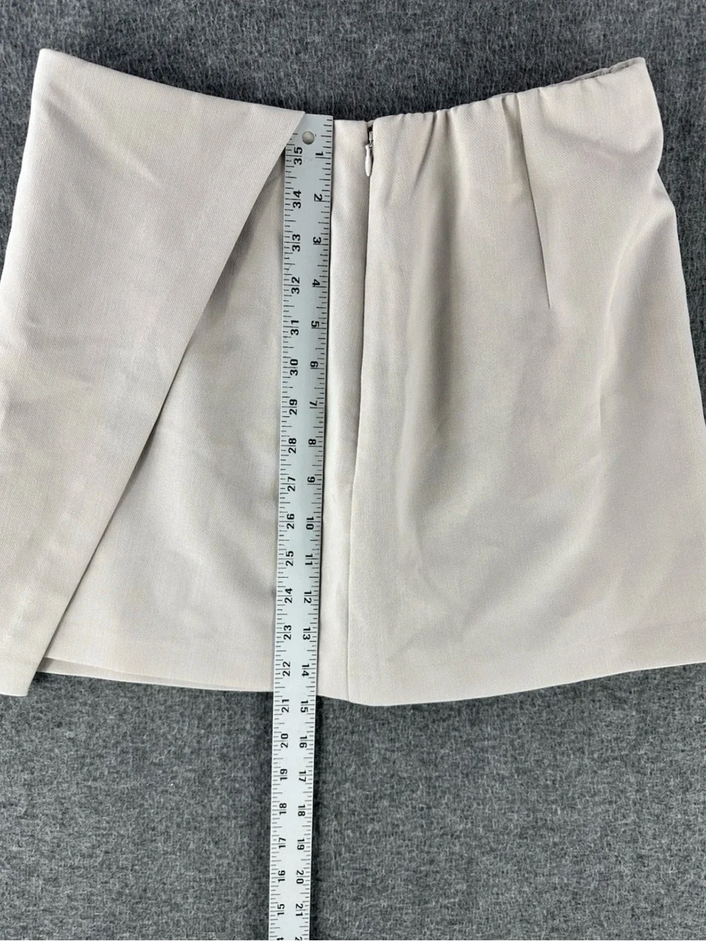 Abercrombie Scarlett Mini Skort Beige Faux Wrap Medium